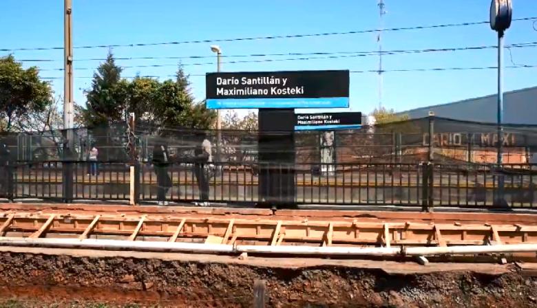 Tras 10 años de inactividad, habilitan el andén 2 de la estación Kosteki y Santillán