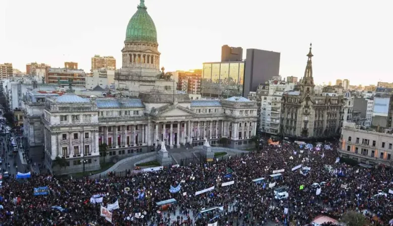 Nueva marcha federal al Congreso contra los vetos de Milei