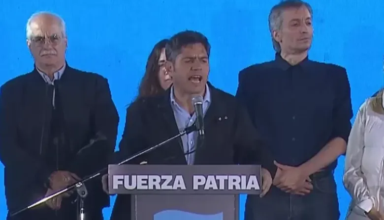 Kicillof tras la derrota del peronismo: "Ni miedo, ni tristeza, ni resignación"