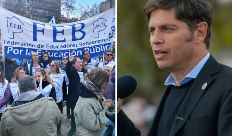 Un gremio de docentes rechazó una propuesta económica de Kicillof y anunció un paro