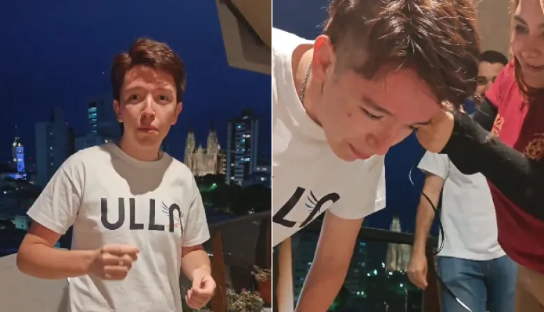 A lo Santilli: candidato de LLA se rapó para ganar las elecciones en la UNLP