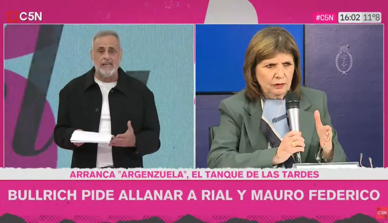 Rial y el pedido de Bullrich para allanarlo: "Son coimeros e hijos de p..."