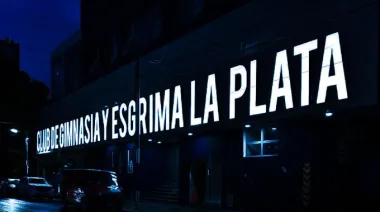 Cómo se realizó la espectacular nueva fachada de la sede de Gimnasia en La Plata