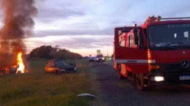 Fatalidad: un conductor murió tras incendiarse su auto, que fue chocado de atrás