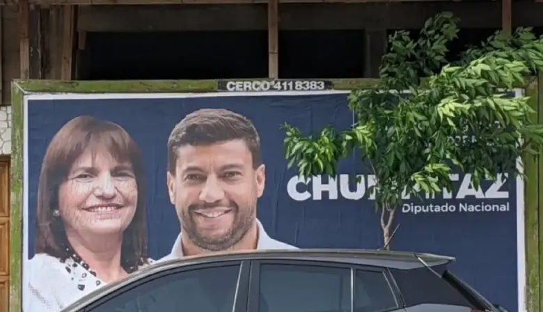 Ordenan a Gabriel Chumpitaz retirar carteles por usar la imagen de Patricia Bullrich