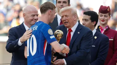 Donald Trump sorprende a Cole Palmer en el Mundial de Clubes