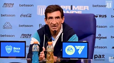 Gustavo Costas, molesto con el árbitro tras el empate de Racing y Boca
