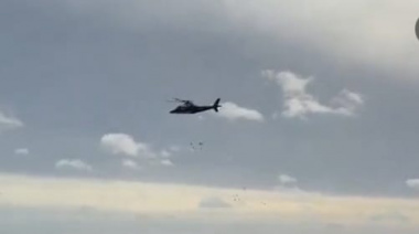 Un helicóptero aterrizó en los médanos de Pinamar y el piloto fue inhabilitado