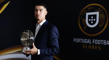 Cristiano Ronaldo recibió el Globo Prestigio en los Portugal Football Globes