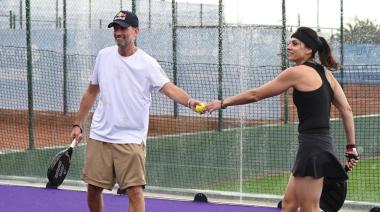 Gabriela Sabatini y Jürgen Klopp jugaron al pádel en Mallorca