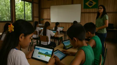 Selva conectada: Brasil lleva educación digital a miles de niños en la Amazonía