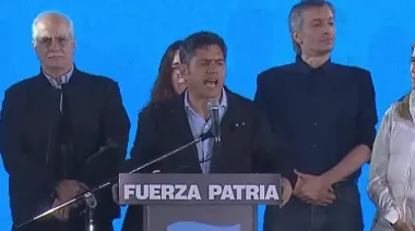Kicillof tras la derrota del peronismo: "Ni miedo, ni tristeza, ni resignación"