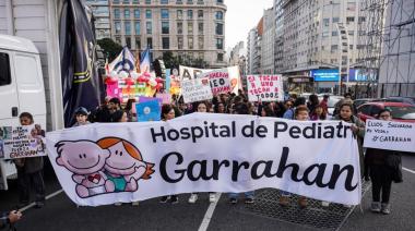 Garrahan protesta tras la decisión de Milei de no aplicar la Ley de Emergencia Pediátrica