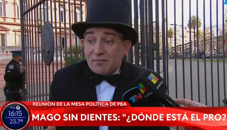 El Mago sin Dientes y su inesperado pedido a Milei en Casa Rosada