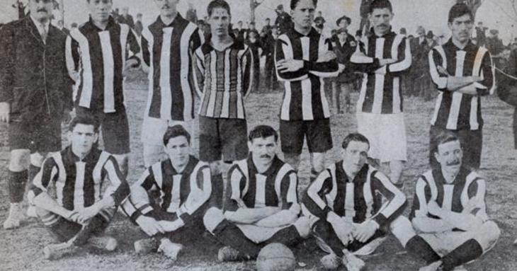 Así vestía River en los comienzos del amateurismo