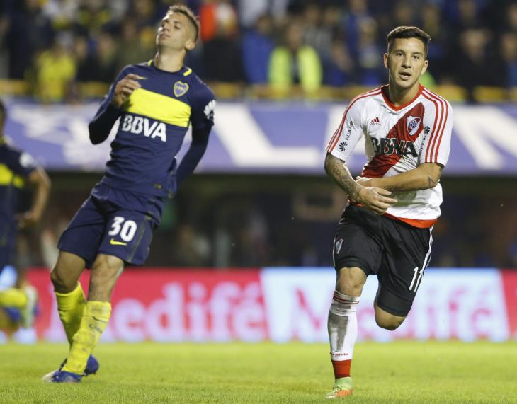 Driussi sabe lo que es festejar en la bombonera. En el 2017 selló el 3 a 1 en la bombonera y fue la figura de esa tarde-noche.