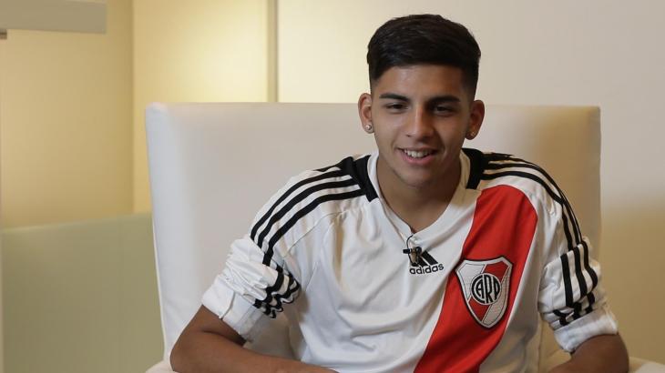 Llegó a la novena de River tras haberse quedado libre de Argentinos Juniors.