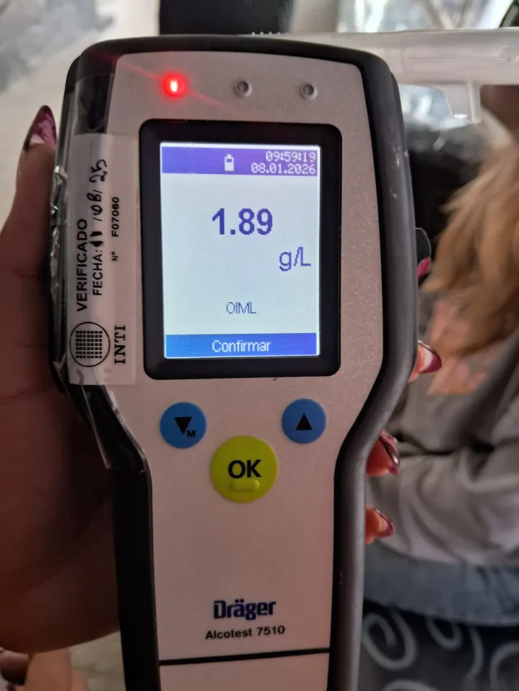 El alcoholímetro de Eugenia Rolón marcó 1,89 tras chocar con un poste en Mar de Ajó.