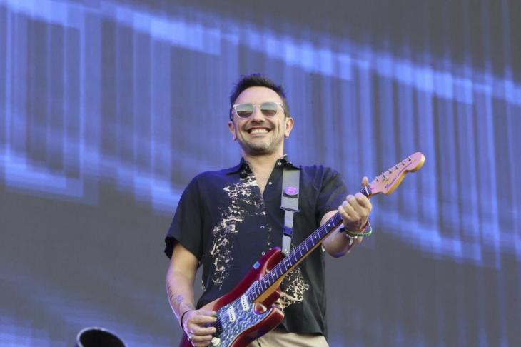 Emiliano Brancciari, cantante de NTVG, en el escenario.