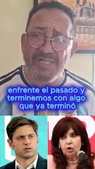 Luis D&rsquo;El&iacute;a durante el mensaje difundido en redes sociales.