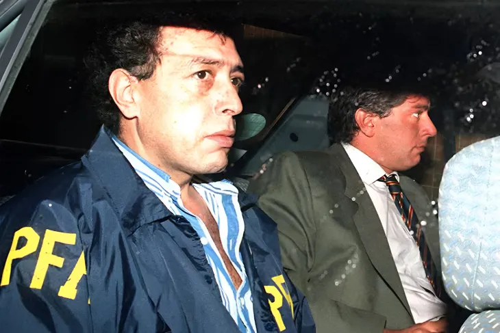 Mariano C&uacute;neo Libarona en su etapa como abogado medi&aacute;tico en la d&eacute;cada del 90.