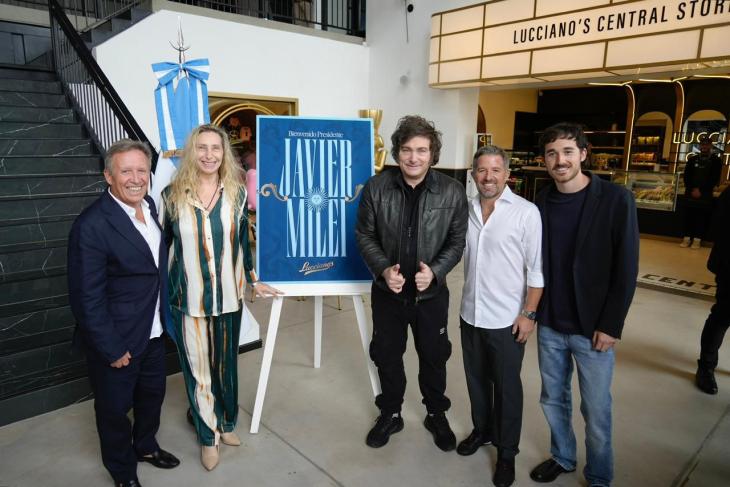 Milei en Mar del Plata en medio de la pelea con Paolo Rocca de Techint.