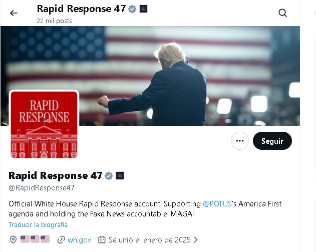Rapid Response de Trump, la inspiraci&oacute;n de la Oficina de Respuesta Oficial de Milei.