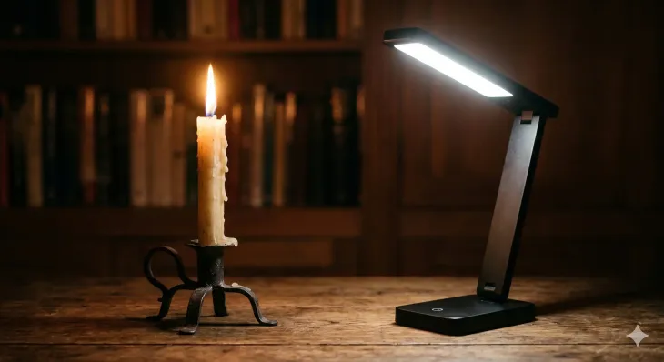 Met&aacute;fora de la l&aacute;mpara de Edison usada por Milei para explicar el cambio de modelo.