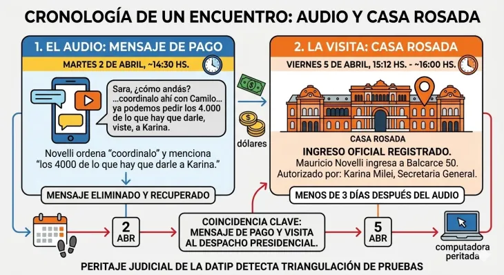 Comparativa horaria entre mensajes de WhatsApp y visitas oficiales