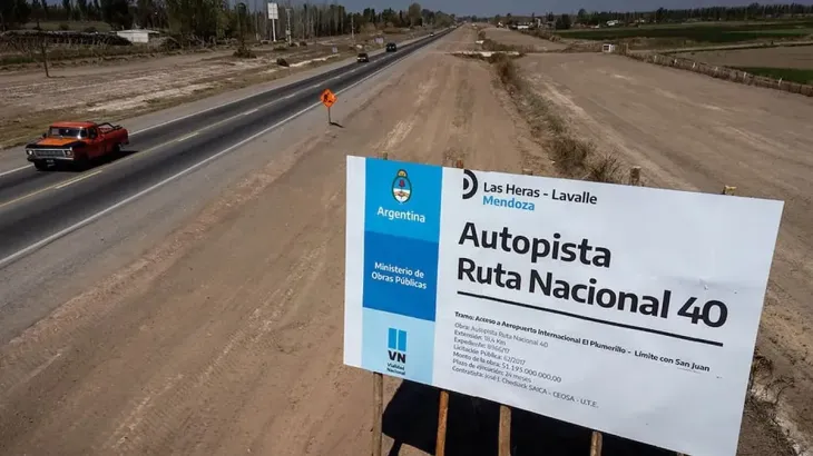Estado de las rutas nacionales en Mendoza que dependen de financiamiento nacional.