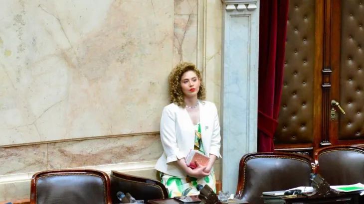 El Sal&oacute;n Blanco del Congreso fue escenario de los gritos y la denuncia por violencia de g&eacute;nero contra Mayoraz.