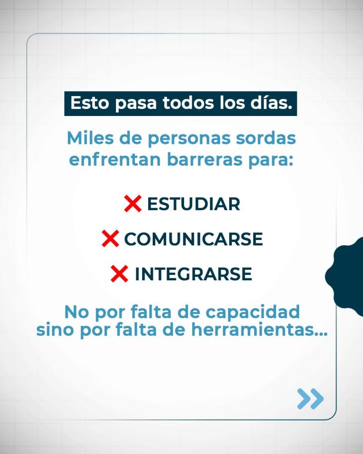 Mensaje institucional sobre la importancia de la educaci&oacute;n como base de la inclusi&oacute;n social.