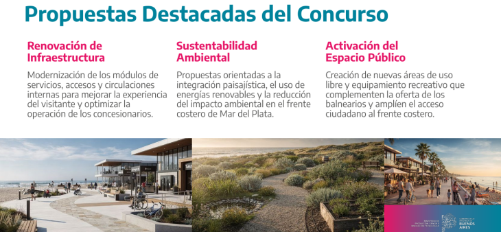 Los proyectos ganadores proponen reducir el impacto ambiental y abrir el complejo a la comunidad durante todo el a&ntilde;o.