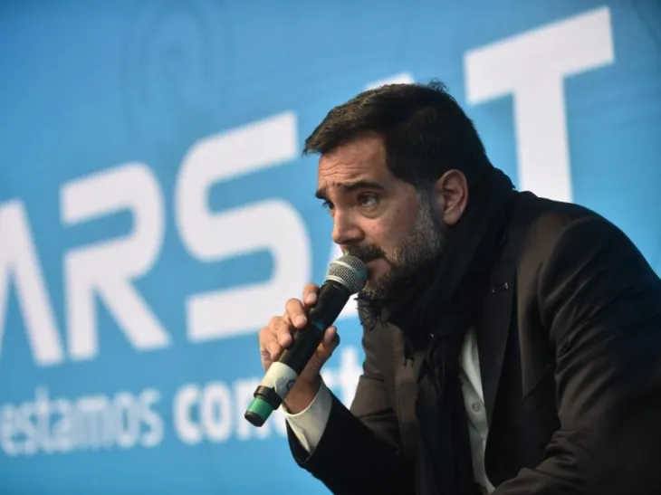 Facundo Leal durante su etapa como presidente de la empresa estatal ARSAT bajo la gestión de Alberto Fernández.
