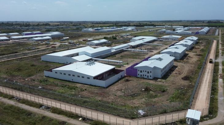 Vista aérea del Complejo Penitenciario Federal VIII de Marcos Paz.