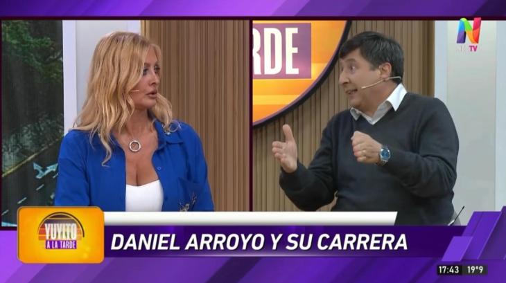 Daniel Arroyo durante su paso por Yuyito a la Tarde por Net TV.