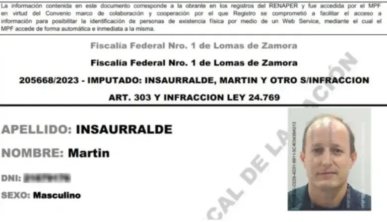 Avanza la causa contra Insaurralde: el fiscal pidió que busquen fotos en el aeropuerto de Ezeiza