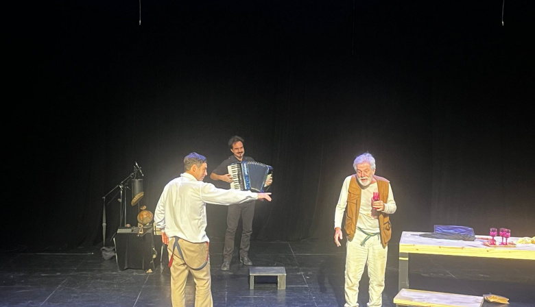 Así es "El sentido de las cosas": una clase de teatro en vivo con Victor Laplace y Gastón Ricaud
