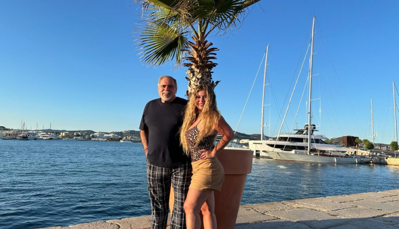 Las paradisíacas vacaciones de Miguel Ángel Pierri y su mujer Vanina