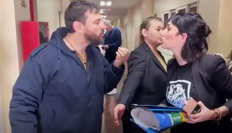 Los gritos entre Juan Grabois y Leila Gianni tras la audiencia por los alimentos