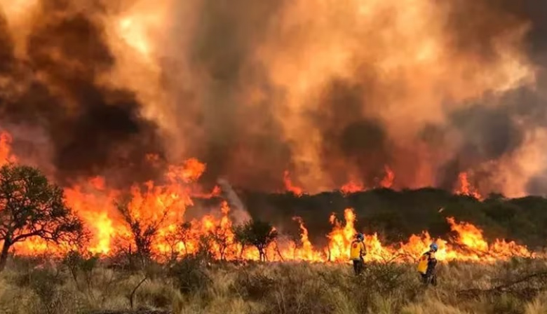 Milei viajó a Córdoba recorrió las zonas más afectadas por el incendio y se reunió con el gobernador Martín Llaryora