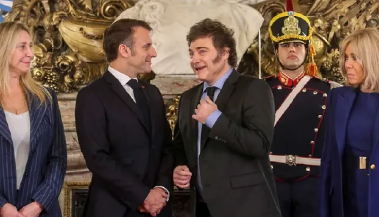 Cuida su quinta | Macron defendió a los agricultores franceses en su reunión con Milei