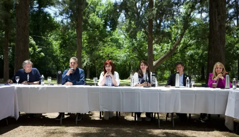 Cristina Kirchner, Axel Kicillof y Sergio Massa juntos en Moreno