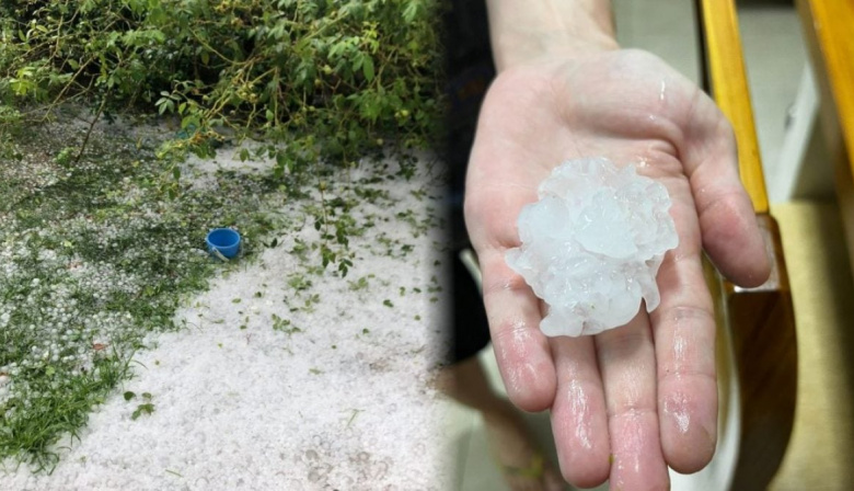 Bahía Blanca: Tormenta de granizo y viento causó daños y cortes de luz