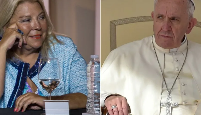 El último adiós de Elisa Carrió al Papa Francisco: "Dios te tenga en la gloria"