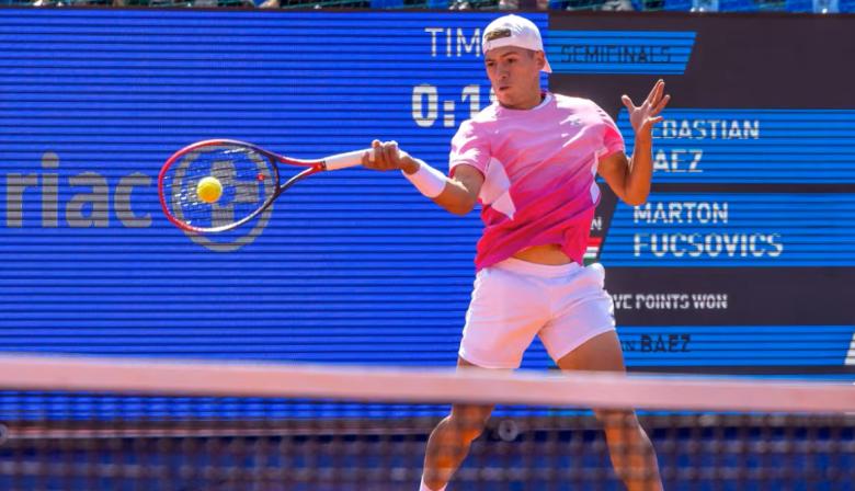 El tenista argentino Sebastián Báez se clasificó a la final del ATP de Bucarest