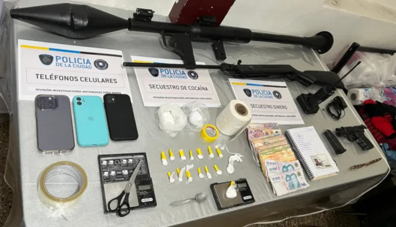Capturan a un narco en Monte Castro: tenía una réplica de un lanzacohetes soviético