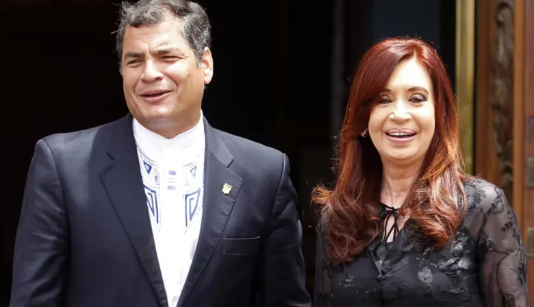 Rafael Correa, condenado por corrupción, respalda a Cristina Kirchner tras el fallo de la Corte