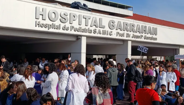 El personal del Garrahan volverá a movilizarse hoy hacia Plaza de Mayo