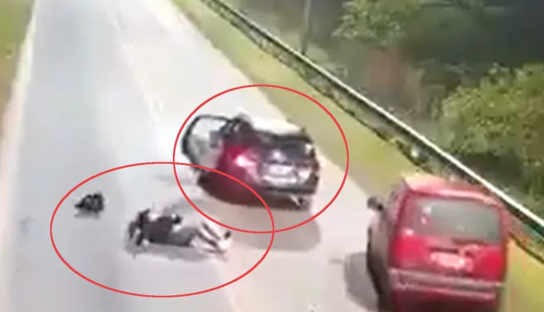 Video: una joven se tiró de un Uber en movimiento cuando el chofer desvió el recorrido